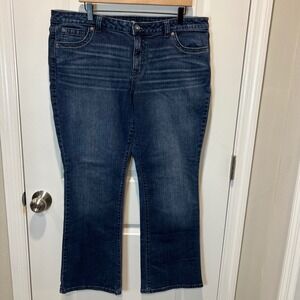 APT‎ 9 Womens Bootcut Dark Wash Denim Jeans Size 16 Stretch